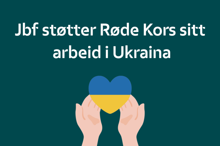 Jbf støtter Røde Kors sitt arbeid i Ukraina. Foto