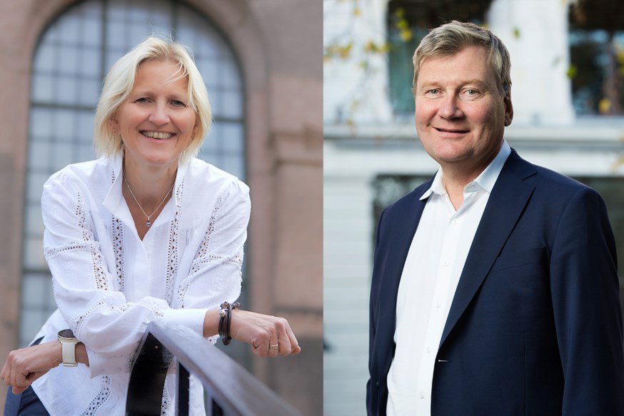 Helge Dalen og Karen Kalevåg. Foto